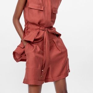 Zara Pocket Shorts in Orange